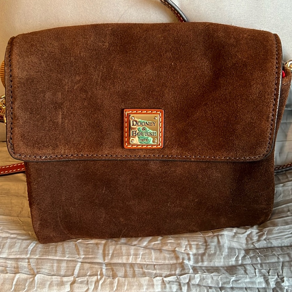 Dooney and Burke suede crossbody